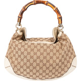 Gucci GG Monogram Bamboo Handbag