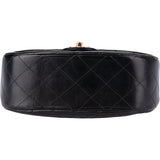 Chanel Quilted Lambskin 24K Gold Single Flap Shoulder Bag