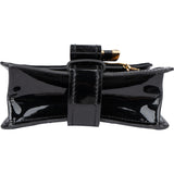 Chloé Black Satin Crystal Padlock Aby Crossbody Bag