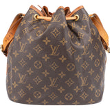 Louis Vuitton Canvas Monogram Sac Noe Petit Shoulder Bag