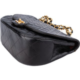 Chanel Quilted Lambskin 24K Gold Single Flap Shoulder Bag