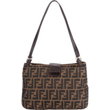 Fendi FF Monogram Baguette Shoulder Bag