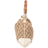 Gucci GG Monogram Bamboo Handbag