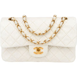 Chanel Quilted Lambskin 24K Small Double Flap Crossbody Bag