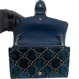 Gucci Velvet GG Monogram Dionysus Crossbody Bag