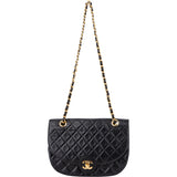 Chanel Quilted Lambskin 24K Gold Single Flap Shoulder Bag