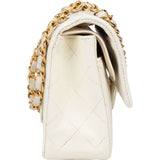 Chanel Quilted Lambskin 24K Small Double Flap Crossbody Bag