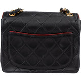 Chanel Quilted Lambskin 24K Gold Single Flap Crossbody Bag