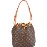 Louis Vuitton Canvas Monogram Sac Noe Petit Shoulder Bag