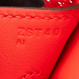 Hermès Fray Swift / Toile H Rouge de Coeur Birkin 35 Handbag - vintageandkickz