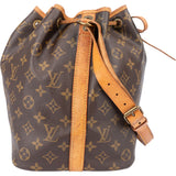 Louis Vuitton Canvas Monogram Sac Noe Petit Shoulder Bag