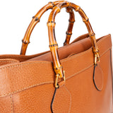 Gucci Classic Leather Bamboo Handbag