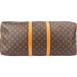 Louis Vuitton Canvas Monogram Keepall 55 Bandouliere