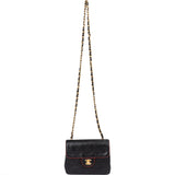 Chanel Quilted Lambskin 24K Gold Single Flap Crossbody Bag