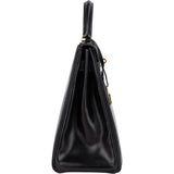 Hermès Box Calfskin Kelly 32 Retourne Handbag - vintageandkickz