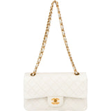 Chanel Quilted Lambskin 24K Small Double Flap Crossbody Bag
