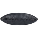 Bottega Veneta Black Intrecciato Leather Belly Hobo Bag