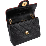 Chanel Quilted Lambskin 24K Gold Single Flap Crossbody Bag