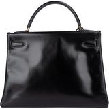 Hermès Box Calfskin Kelly 32 Retourne Handbag - vintageandkickz