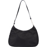 Prada Black Nylon Triangle Cleo Shoulder Bag