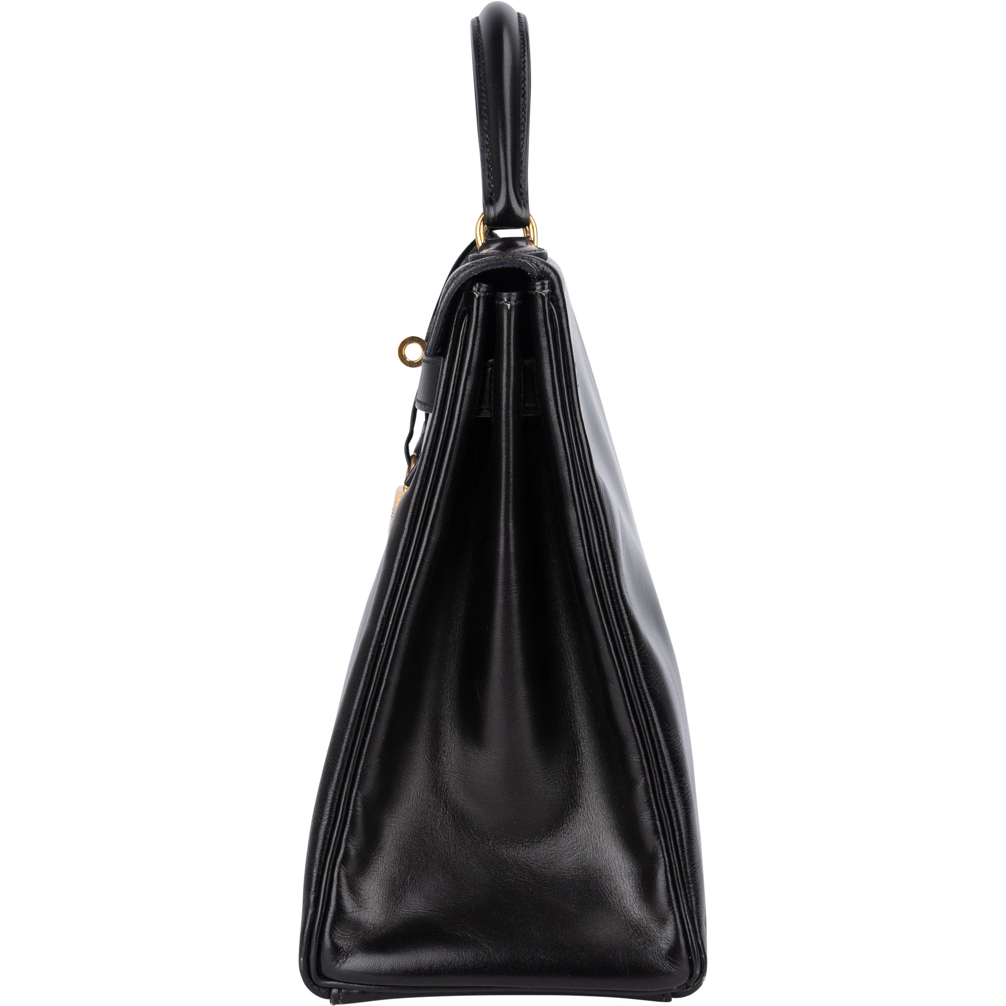 Hermès Box Calfskin Kelly 32 Retourne Handbag - vintageandkickz