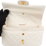 Chanel Quilted Lambskin 24K Small Double Flap Crossbody Bag