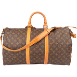Louis Vuitton Canvas Monogram Keepall 50 Bandouliere