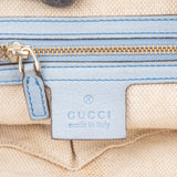 Gucci Blue Nubuk Leather GG Soho Shoulder Bag