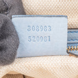 Gucci Blue Nubuk Leather GG Soho Shoulder Bag