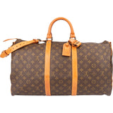 Louis Vuitton Canvas Monogram Keepall 50 Bandouliere
