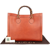 Gucci Classic Leather Bamboo Handbag