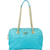 Prada Quilted Nylon Chain Impunto Shoulder Bag