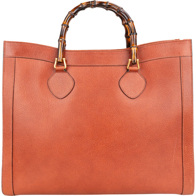Gucci Classic Leather Bamboo Handbag