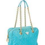 Prada Quilted Nylon Chain Impunto Shoulder Bag