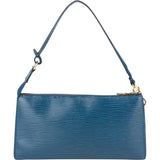 Louis Vuitton Bleu Epi Leather Pochette Accessoire Handbag