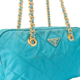 Prada Quilted Nylon Chain Impunto Shoulder Bag