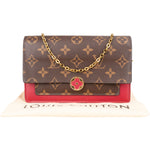 Louis Vuitton Canvas Monogram Flore Chain Crossbody Bag - vintageandkickz