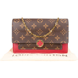 Louis Vuitton Canvas Monogram Flore Chain Crossbody Bag - vintageandkickz