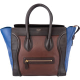 Celine Tricolor Leather Luggage Handbag