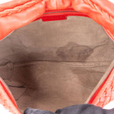 Bottega Veneta Red Intrecciato Leather Belly Hobo Bag