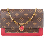 Louis Vuitton Canvas Monogram Flore Chain Crossbody Bag - vintageandkickz