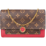 Louis Vuitton Canvas Monogram Flore Chain Crossbody Bag - vintageandkickz