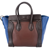 Celine Tricolor Leather Luggage Handbag