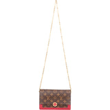 Louis Vuitton Canvas Monogram Flore Chain Crossbody Bag - vintageandkickz