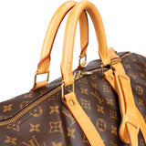 Louis Vuitton Canvas Monogram Keepall 55 Bandouliere