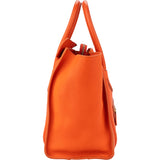 Celine Orange Leather Luggage Handbag