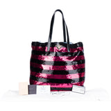 Prada Sequin Paillettes Fuchsia Shopper Bag