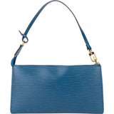 Louis Vuitton Bleu Epi Leather Pochette Accessoire Handbag