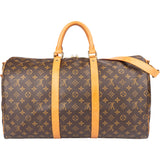 Louis Vuitton Canvas Monogram Keepall 50 Bandouliere