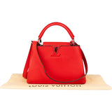 Louis Vuitton Rouge Taurillon Capucines BB Handbag